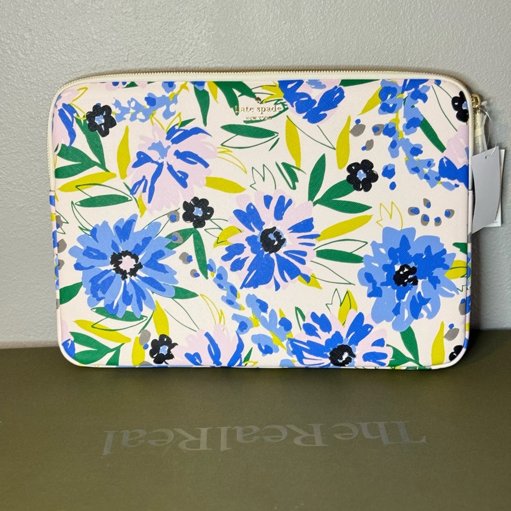 Kate Spade Blue and Green Floral Sleeve